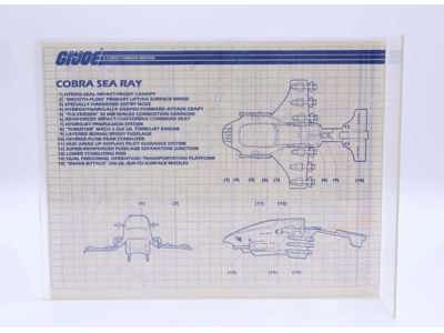 Cobra Sea Ray 1987 ORIGINAL Instructions / Blueprints G.I. Joe
