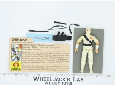 Storm Shadow V1 100% Complete G.I. Joe 1984 Hasbro Vintage Action Figure