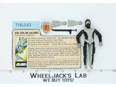 Torpedo V1 100% Complete G.I. Joe Hasbro 1983 Hasbro Vintage Action Figure