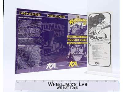 WWF WrestleMania VIII / 8 Indiana 1992 Event Brochure w/ Insert TCA Leisure
