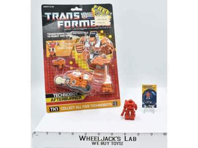 Afterburner Computron W/ BUBBLE 1987 G1 Transformers Hasbro Action Figure