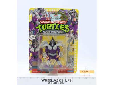 Super Shredder MOSC 68 BACK 1991 Teenage Mutant Ninja Turtles TMNT Playmates