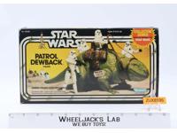 Patrol Dewback 100% Complete W/Box Star Wars 1983 Kenner Action Figure Vehicle