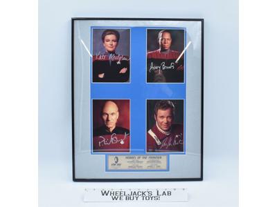 Heroes of the Frontier Picard Kirk Janeway Sisko Star Trek AUTOGRAPHED Plaque