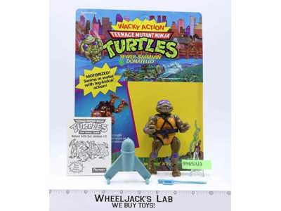 Sewer Swimmin' Donatello W/Cardback 100% Complete TMNT 1990 Playmates Vintage