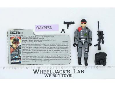 Low-Light V1 100% Complete G.I. Joe 1986 Hasbro Vintage Action Figure