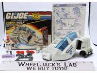 Cobra Wolf W/Ice Viper 100% Complete W/Box G.I. Joe 1987 Hasbro Vintage Vehicle