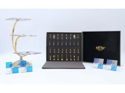 Tridimensional Chess Set 100% Complete Star Trek 1994 Franklin Mint MIB