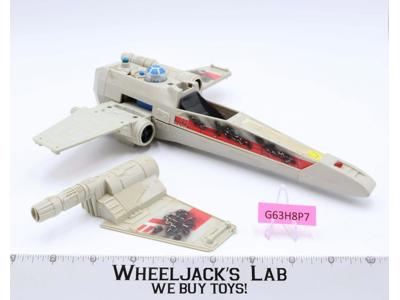 Battle Damage X-Wing Fighter GREY Star Wars 1977 Kenner Vehicle FOR PARTS