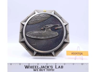 Encounter at Farpoint Pewter Plate Star Trek 1997 The Franklin Mint