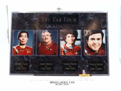 Star Trek The Fab Four Limited Edition AUTOGRAPHED Plaque