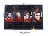 Star Trek The Fab Four Limited Edition AUTOGRAPHED Plaque