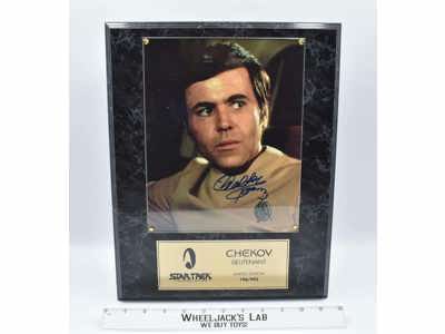 Lieutenant Chekov Star Trek Walter Koenig AUTOGRAPHED Plaque #196 of 995
