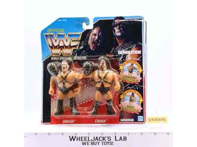 Demolition Smash Crush WWF Wrestling 1990 Hasbro NEW MOSC SEALED
