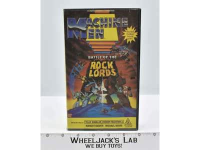 Machine Men Battle of the Rock Lords VHS Australian PAL 1987 Bandai Filmways