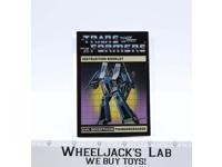 Thundercracker Instruction Manual Booklet 1984 Hasbro G1 Transformers