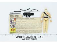 Storm Shadow V1 100% Complete G.I. Joe 1984 Hasbro Vintage Action Figure