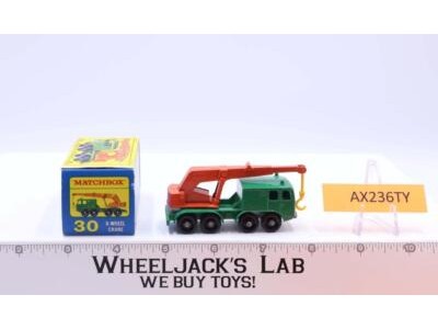 8-Wheel Crane 30 W Original Box Lesney Matchbox 1960's England