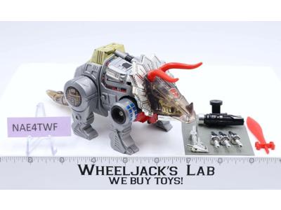 Slag 100% Complete 1985 Vintage G1 Transformers Triceratops Action Figure