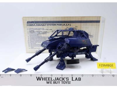ASP 100% Complete 1984 G.I. Joe Hasbro Vintage Vehicle Action Figure ARAH