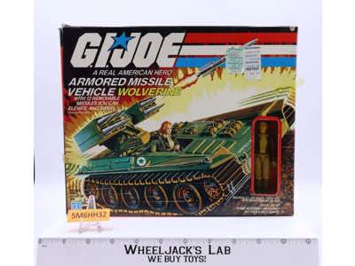Wolverine W/Cover GirlGI Joe 1983 Hasbro Action Figure Vehicle NEW MIB UNUSED
