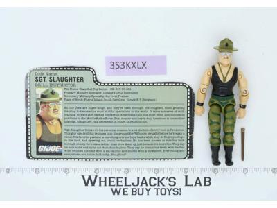 Sgt. Slaughter V2 100% Complete G.I. Joe 1986 Hasbro Vintage Action Figure