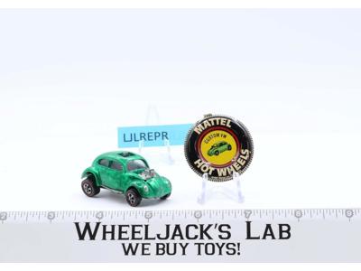 Custom Volkswagen Green WITH BUTTON Hot Wheels 1967 Redline Vintage RL