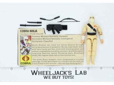 Storm Shadow V1 100% Complete G.I. Joe 1984 Hasbro Vintage Action Figure