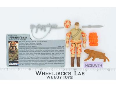 Spearhead & Max V1 100% Complete G.I. Joe 1988 Hasbro Vintage Action Figure