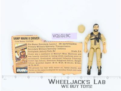 Clutch V2 100% Complete 1984 G.I. Joe Hasbro Vintage Action Figure