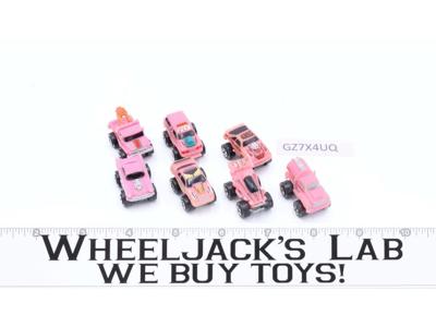 Lot of 7 Glow in the Dark Monster Trucks 1988-89 Vintage Galoob Micro Machines