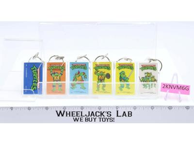 Lot of 6 Keychains Teenage Mutant Ninja Turtles 1989 Mirage Studios