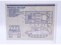 Armadillo Mini-Tank 1985 ORIGINAL Instructions/ Blueprints G.I. Joe Hasbro