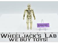 C-3PO DARK GOLD Complete Star Wars 1977 Kenner Vintage Action Figure No Repro