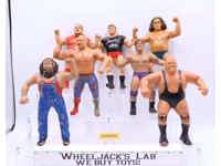 Lot of 7 1980's WWF LJN Titan Sports 8" Vintage Wrestling Action Figures