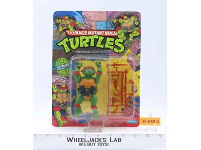 Raphael Teenage Mutant Ninja Turtles TMNT 1988 Playmates 10 BACK MOSC UNPUNCHED