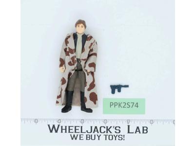 Han Solo Trench Coat 100% Complete Star Wars ROTJ 1983 Vintage Kenner NO REPRO
