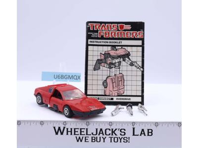 Overdrive 100% Complete 1985 Vintage Hasbro G1 Transformers Action Figure