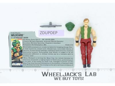 Wild Card V1 100% Complete 1988 G.I. Joe Hasbro Vintage Action Figure