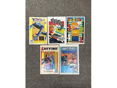 Mattel Electronics LOT of 5, 1983-1984 Atari 2600 Video Games Print Ads
