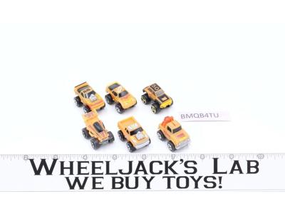 Lot of 6 Glow in the Dark Monster Trucks 1988-89 Vintage Galoob Micro Machines
