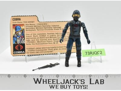 Cobra V1 Straight Arms 100% Complete G.I. Joe 1982 Hasbro Vintage Action Figure