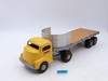 Yellow Tractor W/ Fruehauf Trailer Semi Truck Pressed Steel Smith Miller Vintage