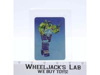 Scavenger Card 117  Variant Color 1985 G1 Transformers Action Trading Cards