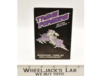 Starscream Action Figure Instruction Booklet Manual 1989 G1 Transformers Vintage