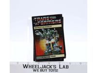 Hound Instruction Manual Booklet Action Figure 1984 Hasbro G1 Transformers