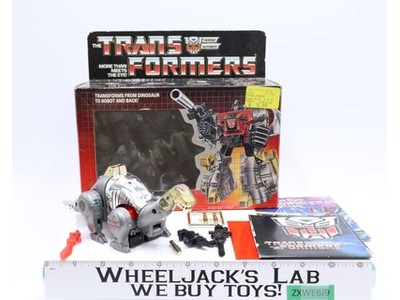 Sludge w/ BOX NR MINT FIGURE Complete 1985 Vintage Hasbro G1 Transformers
