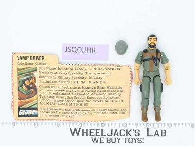 Clutch V1.5 Swivel Arms 100% Complete G.I. Joe 1983 Hasbro Vintage Action Figure