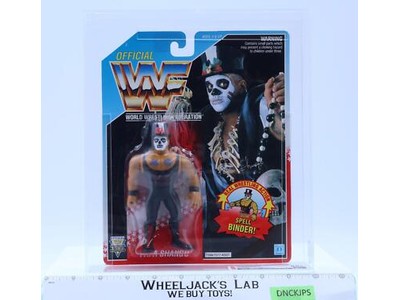 Papa Shango CAS GRADED 85+ 85/90/90 WWF Series 6 1993 Hasbro Figure NEW SEALED
