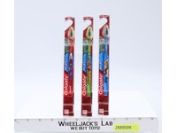 He-Man MOTU Colgate Toothbrush He-Man, Skelator, Man-At-Arms Mattel 2003 MOSC